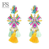 Bohemian Tassel Dangle Earrings Long Hanging Earrings