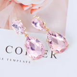 Crystal Drop Earrings Bridal Wedding Statement Jewelry