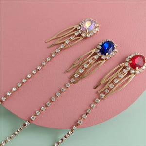 Crystal Pearls Hair Comb Bridal Wedding Hair Accessories