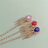 Crystal Pearls Hair Comb Bridal Wedding Hair Accessories