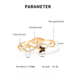 Rose Stainless Steel Butterfly Bangles Bracelets