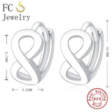 925 Silver Infinity Love Symbol Stud Earring For Women