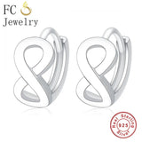 925 Silver Infinity Love Symbol Stud Earring For Women