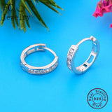 925 Silver Zirconia Stud Earring For Women Oorbellen Brinco Boucle D'oreille