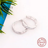 925 Silver Zirconia Stud Earring For Women Oorbellen Brinco Boucle D'oreille