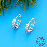 925 Silver Zirconia Stud Earring For Women Oorbellen Brinco Boucle D'oreille