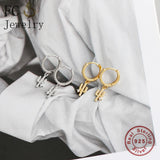 925 Silver Cactus Zirconia Hoop Earring for Women