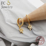 925 Silver Cactus Zirconia Hoop Earring for Women
