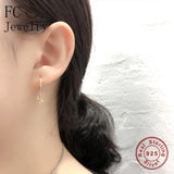 925 Silver Cactus Zirconia Hoop Earring for Women