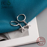 925 Silver Starfish Hoop Earring for Women