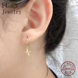 925 Silver Starfish Hoop Earring for Women