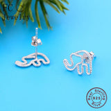 925 Silver Elephant Stud Earring for Women
