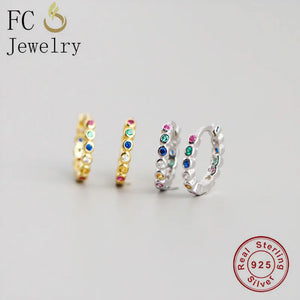 925 Silver Green Crystal Bead Pendant Earrings for Women