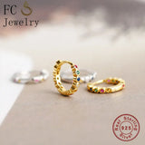 925 Silver Green Crystal Bead Pendant Earrings for Women