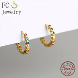 925 Silver Green Crystal Bead Pendant Earrings for Women