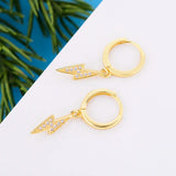 925 Silver Zircon Hoop Earring for Women Ear Piercing