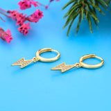 925 Silver Zircon Hoop Earring for Women Ear Piercing