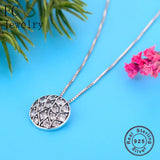 925 Silver Peacock Feather Zirconia Pendant Necklace Women Girl Choker