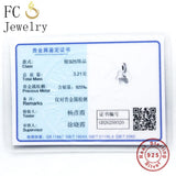 925 Silver Autumn Butterfly Zircon Pendant Necklace