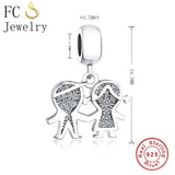 925 Silver Boy Girl Zirconia Crystal Statement Necklace Women Choker