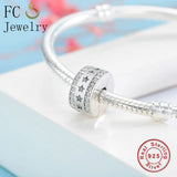 925 Sterling Silver European Stopper Charm Star Lock Clip