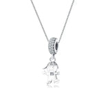 925 Silver Family Zirconia Crystal Necklaces for Women