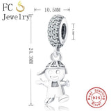 925 Silver Family Zirconia Crystal Necklaces for Women