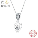 925 Silver Family Zirconia Crystal Necklaces for Women