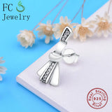 925 Silver Love Bow Tie CZ Crystal Stud Earrings