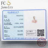 925 Silver Rose Letter My Sunshine Heart Pendant Necklace For Women