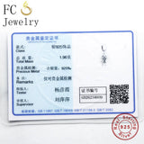 925 Silver Boy Girl Statement Necklaces & Pendants Women Choker Gift