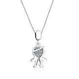 925 Silver Boy Girl Statement Necklaces & Pendants Women Choker Gift