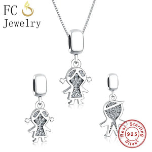 925 Silver Boy Girl Statement Necklaces & Pendants Women Choker Gift