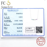925 Silver ARC CZ Crystal Pendant Necklace Women Gift