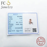 925 Silver Rose Letter Happy Pendant Necklace