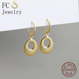Bohemian Opal Shell Hoop Earring For Women Ear Piercing