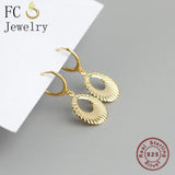Bohemian Opal Shell Hoop Earring For Women Ear Piercing