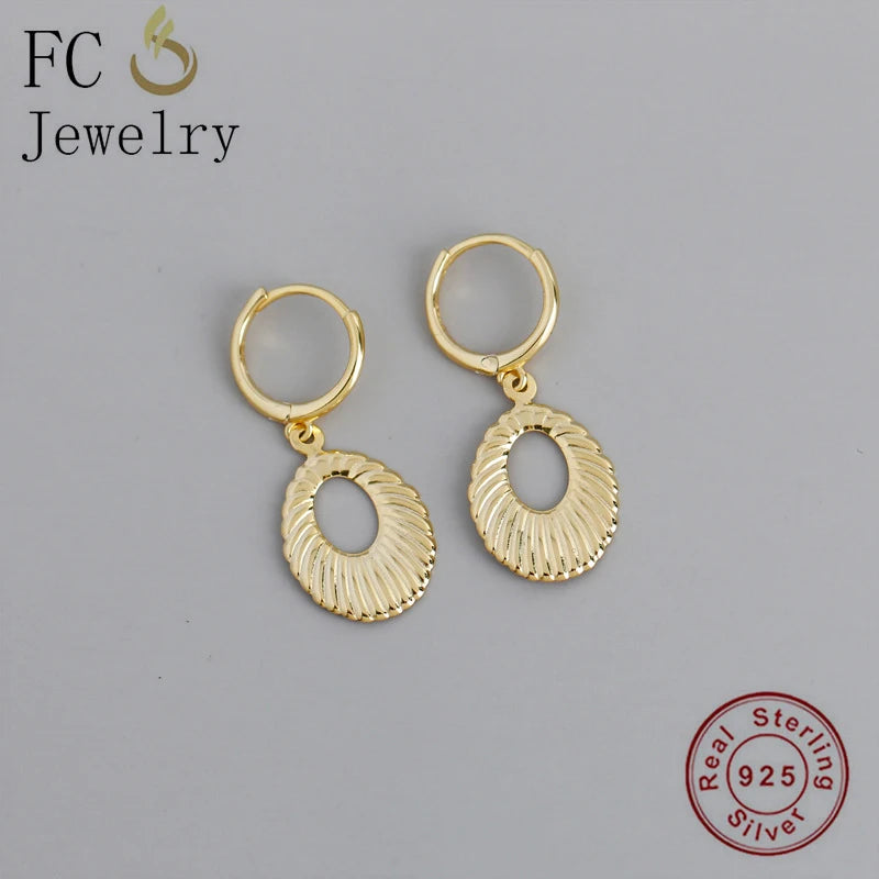Bohemian Opal Shell Hoop Earring For Women Ear Piercing