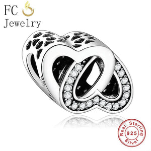 925 Silver Love You Letter Charm Bead for Bracelet