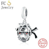 925 Silver Charm Bead for Bracelet Sing Game Girl Hero Killer Lightning Face