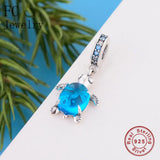 925 Silver Sea Turtle Bead for Charm Bracelet DIY