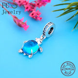 925 Silver Sea Turtle Bead for Charm Bracelet DIY