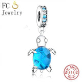 925 Silver Sea Turtle Bead for Charm Bracelet DIY
