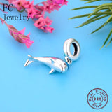 925 Silver Dolphin Charm Bead for Bracelet Making