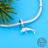 925 Silver Dolphin Charm Bead for Bracelet Making