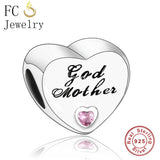 925 Silver Love Bead Family Charm Bracelet DIY