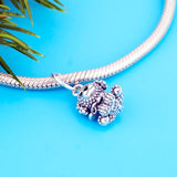 925 Silver Poodle Puppy Dog Charm Bead for Bracelet