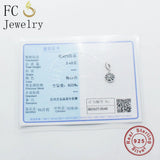 925 Silver Lampwork Snowflake Bead Pendant for Charm Bracelet