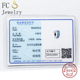 925 Sterling Silver Heart Zirconia Clips Stopper Bead for Charm Bracelet