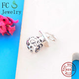 925 Silver Pacifier Baby Bead Dangle Berloque